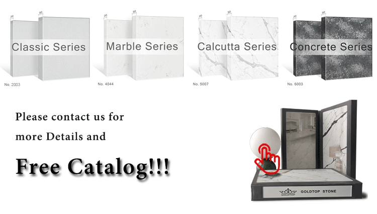 Expert Delicate Crema Polished/Honed/Leather Finish Calacatta White Slabs/Tiles Artificial Quartz for Kitchen Countertop