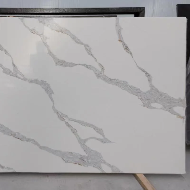 Quartz Stone Calacatta White Slabs