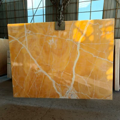 벽 및 바닥 타일/배경용 클리어 옐로우 오렌지 허니 오닉스 대리석